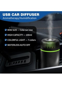Necomi Car Diffuser Humidifier, Essential Oil Diffuser Usb Spray Mini Portable Diffuser For Car Home Office Bedroom  - Image 2