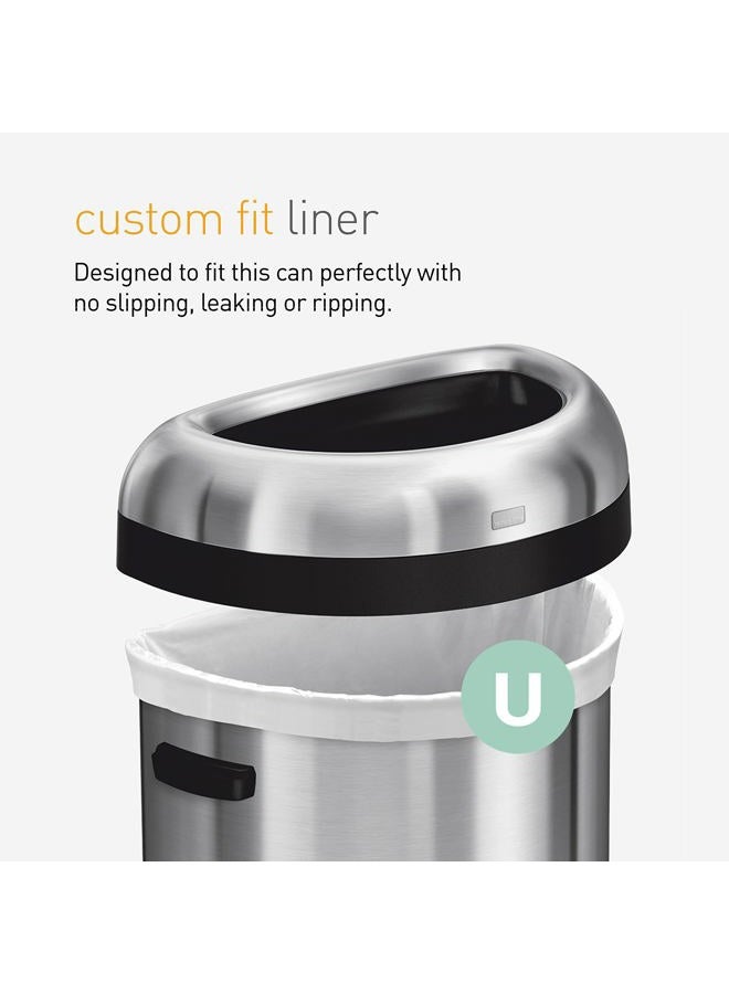 simplehuman CW0217 code U Custom Fit Bin Liners, White Plastic (Pack of 20 Liners) - Image 4