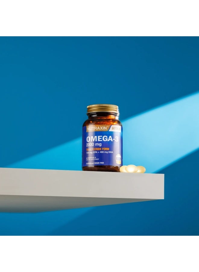 نوتركسين نوتراكسين فيتالز أوميجا 3 2000 ملجم، 60 كبسولة هلامية - Image 3