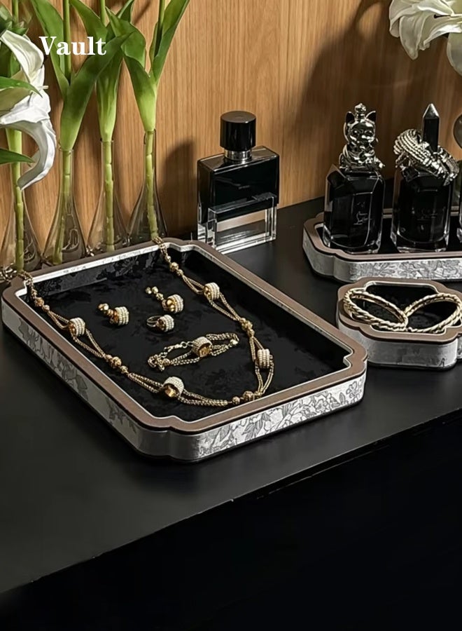 Court-Style Jewelry Storage Tray, Jade And Accessory Display Tray, Bracelet And Necklace Viewing Tray, Jewelry Display Props - Image 3