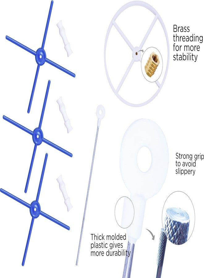 RSV Plastic Bangle Display Holder/Bangle Display Stand/Bangle Storage Organizer for Womens (White and Blue, White and Red, Pk2) - Image 4