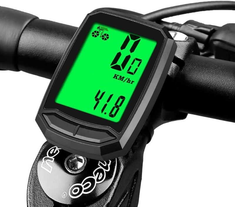 KASTEWILL Bicycle Speedometer Waterproof Wireless Cycle Bike Computer Bicycle Odometer with LCD Display & Multi-Functions - Image 1