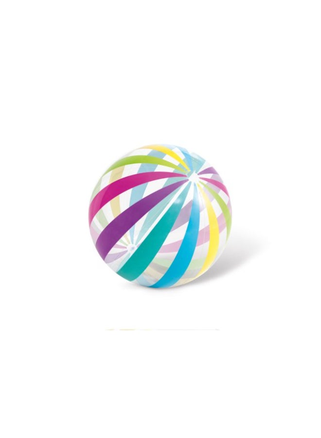 INTEX Jumbo Inflatable Beach Ball - 107cm (42-inch) Colorful Pool Toy - Ages 3+ - Image 1