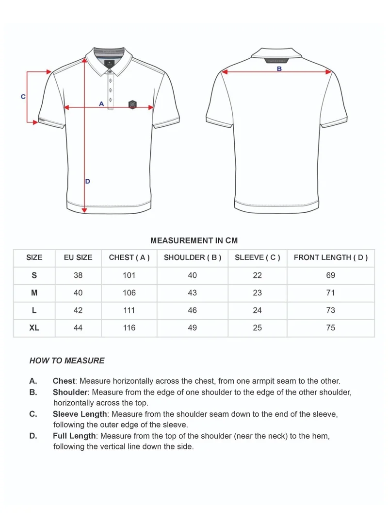 Theodore  The Neat Navy Polo for Men | Best Price UAE