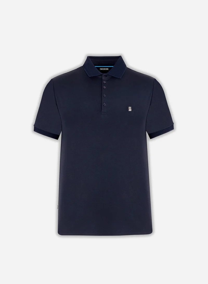 Theodore The Neat Navy Polo