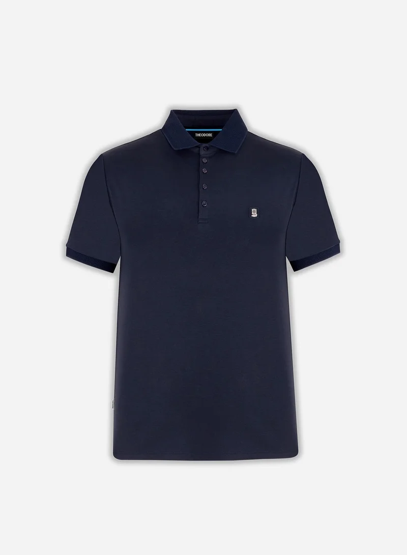 Theodore The Neat Navy Polo