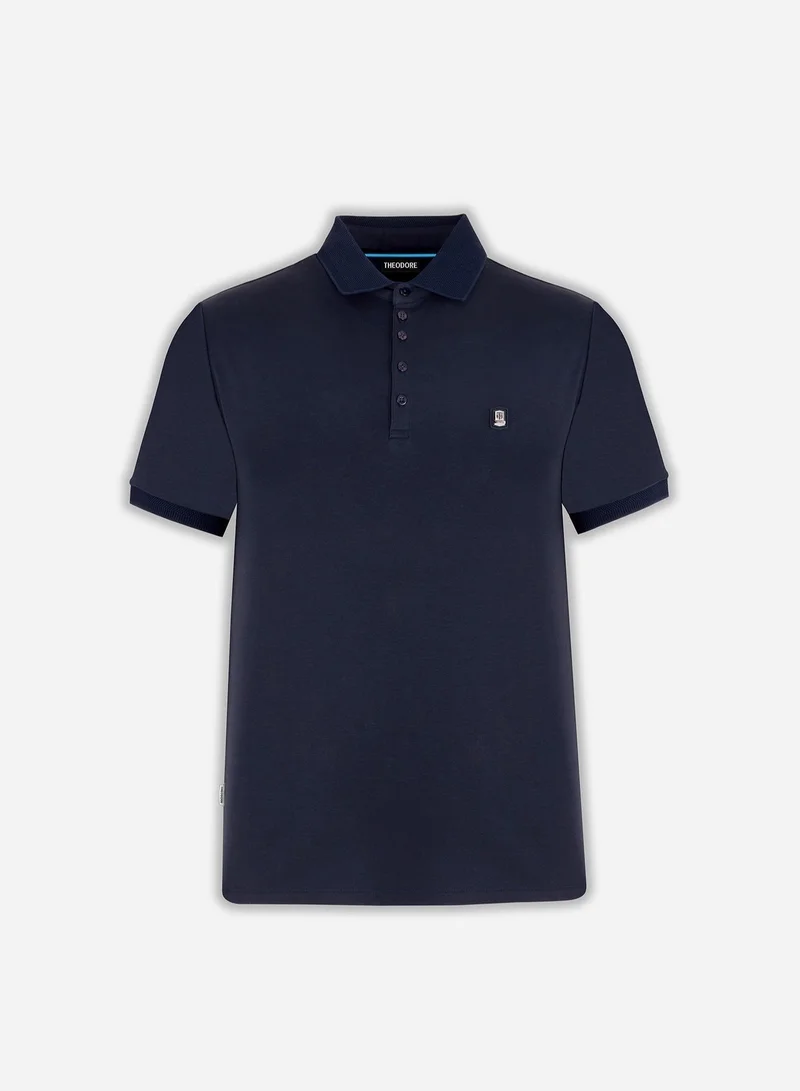 Theodore The Neat Navy Polo