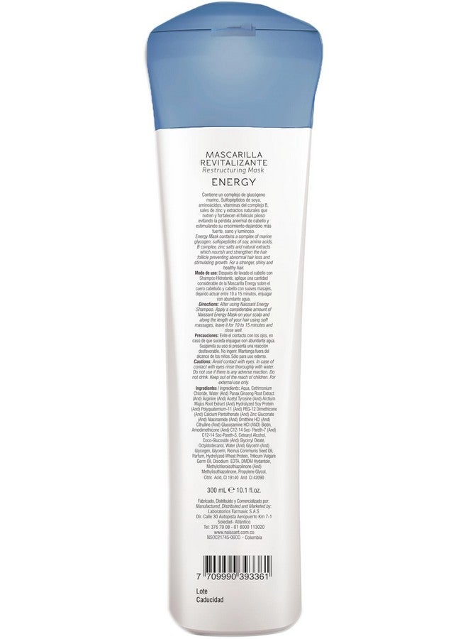 Naissant Energy Treatment Mask Hair Growth Accelerator Strengthener For Color Treated & Natural Hair Enriched With Marine Glycogen & Natural Extracts To Prevent Hair Loss (10.1 Fl Oz) - Image 2