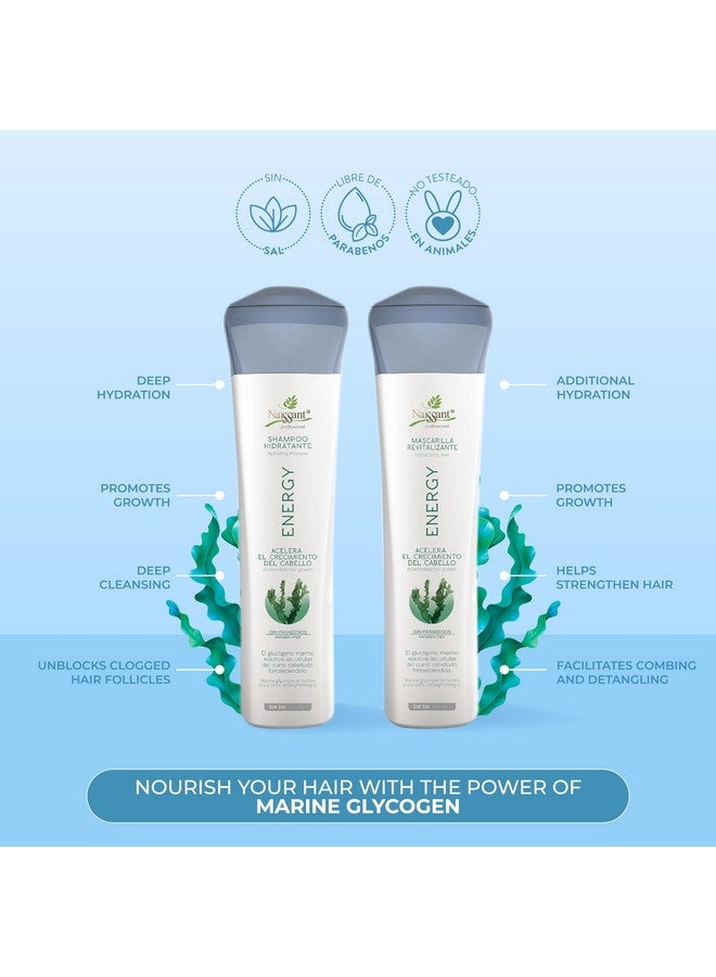 Naissant Energy Treatment Mask Hair Growth Accelerator Strengthener For Color Treated & Natural Hair Enriched With Marine Glycogen & Natural Extracts To Prevent Hair Loss (10.1 Fl Oz) - Image 3