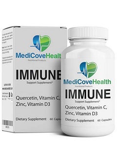 Ivory Caps Immune Support: Quercetin Vitamin C Zinc Vitamin D3  - Image 1