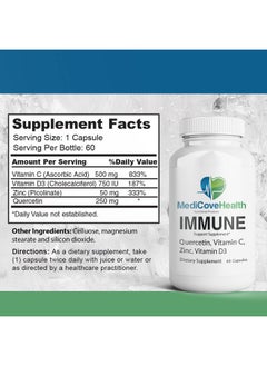 Ivory Caps Immune Support: Quercetin Vitamin C Zinc Vitamin D3  - Image 4
