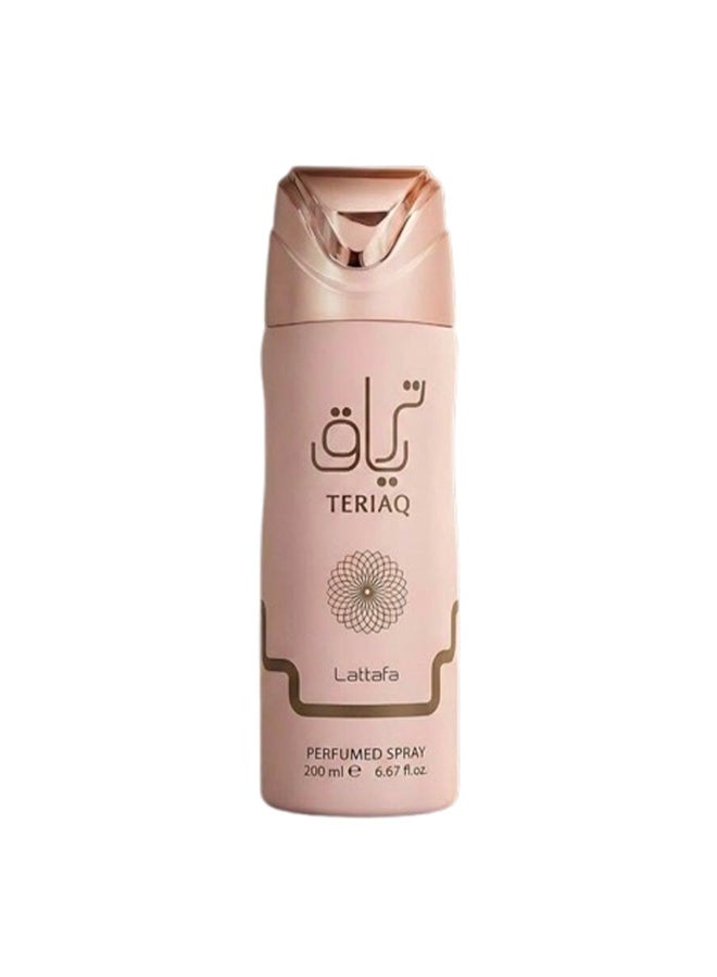 بخاخ مزيل عرق للجسم برائحة عطرية من لطافة ترياق، مناسب للجنسين - 200 مل - رائحة تدوم طويلاً، حلوة، حارة، وجلدية