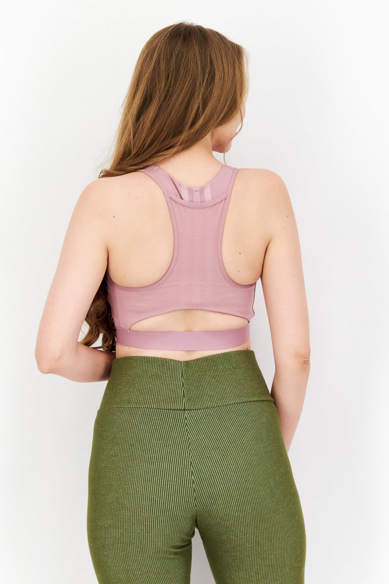 Adidas Adidas x Parley Women Padded Sports Bra, Mauve - Image 3