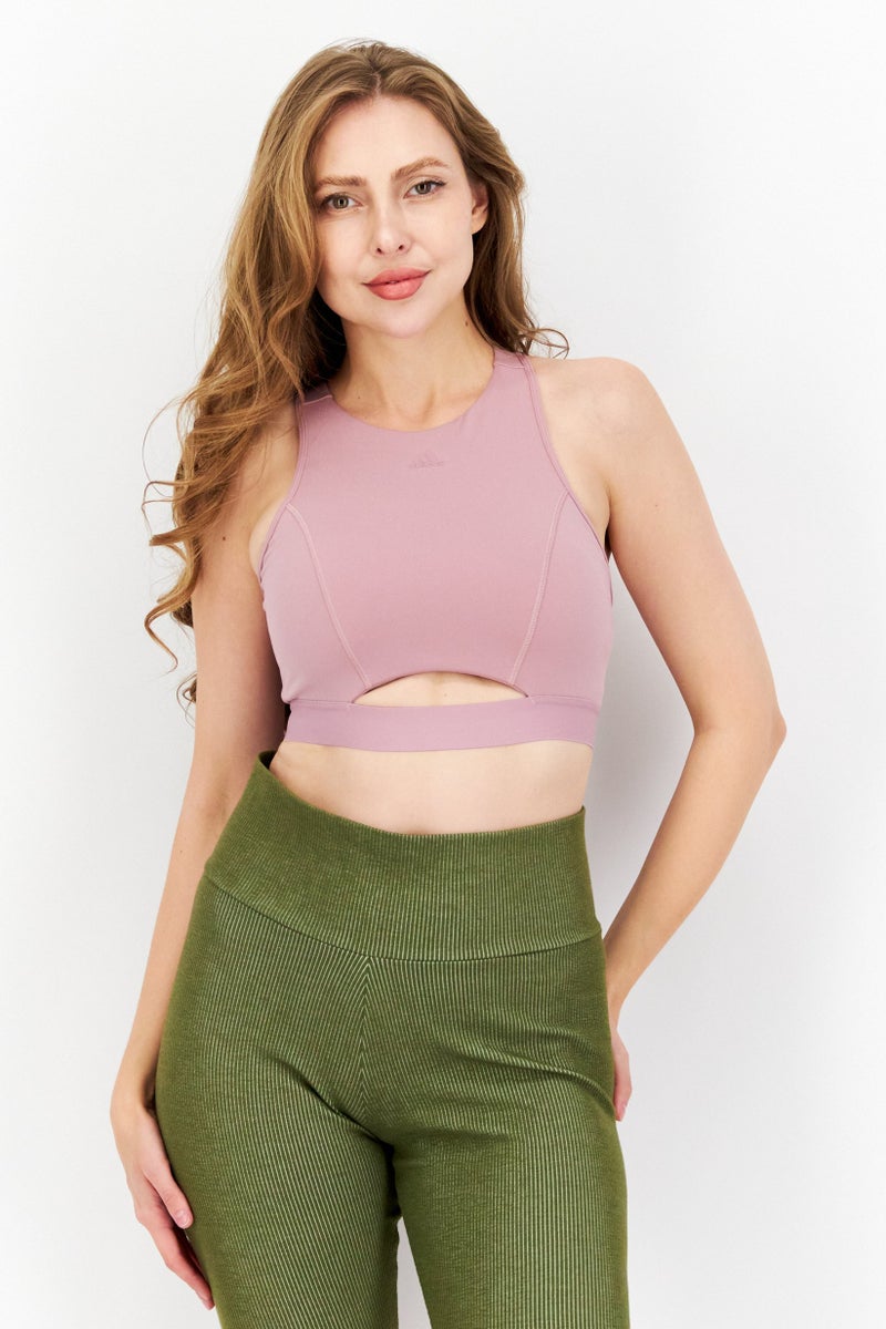 Adidas Adidas x Parley Women Padded Sports Bra, Mauve - Image 1