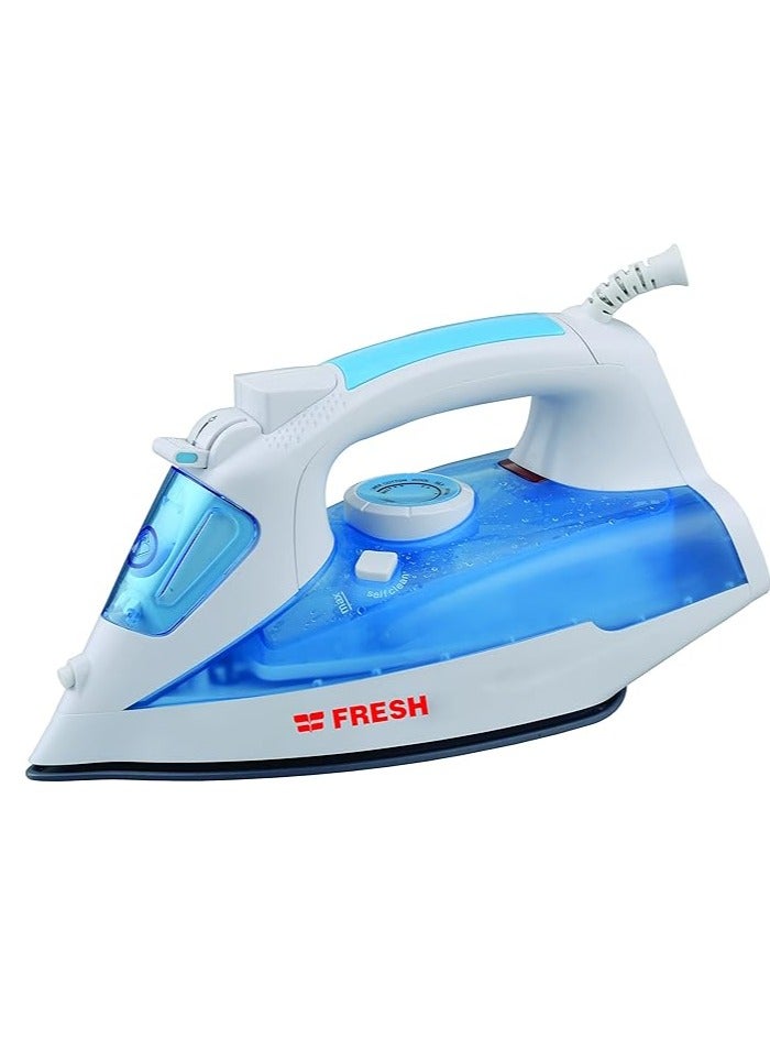 Fresh Fresh Steam Iron, 2000W – High Efficiency with 2000W Power & 350ml Water Tank for Easy and Quick Ironing