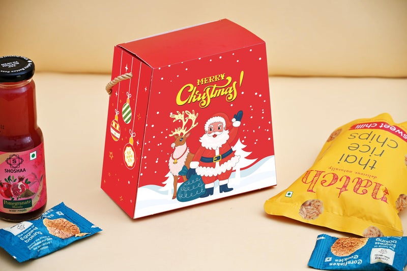 TOYXE Merry Christmas Hamper Box Set of 10 Pcs | Christmas Gifts Box - Image 1