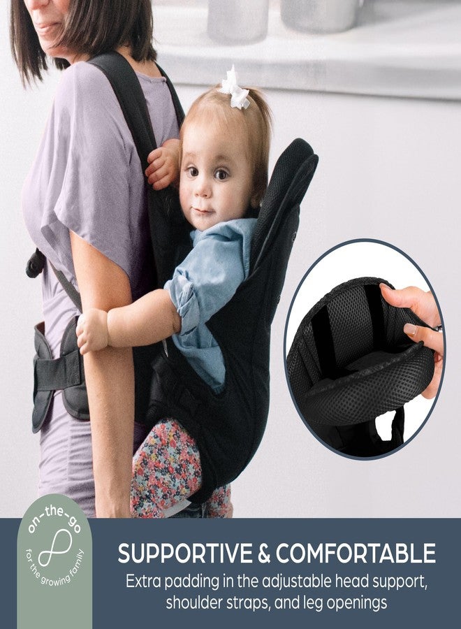 Dreambaby Manhattan Adjustable 3 in 1 Position Baby Carrier - IHDI Approved Hip Healthy - Newborns Toddlers up to 33lbs - Fits for Most Adult Sizes - Black - Model L296 - Image 4