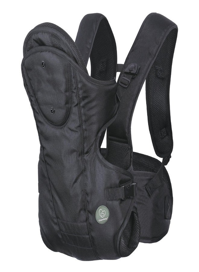 Dreambaby Manhattan Adjustable 3 in 1 Position Baby Carrier - IHDI Approved Hip Healthy - Newborns Toddlers up to 33lbs - Fits for Most Adult Sizes - Black - Model L296 - Image 1