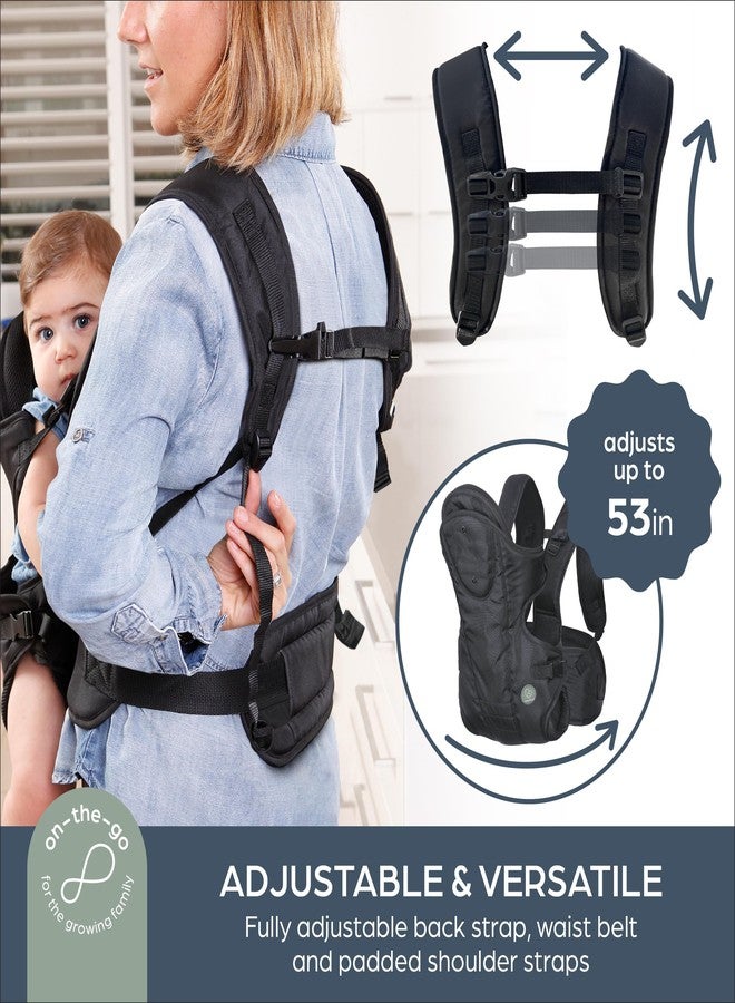 Dreambaby Manhattan Adjustable 3 in 1 Position Baby Carrier - IHDI Approved Hip Healthy - Newborns Toddlers up to 33lbs - Fits for Most Adult Sizes - Black - Model L296 - Image 5