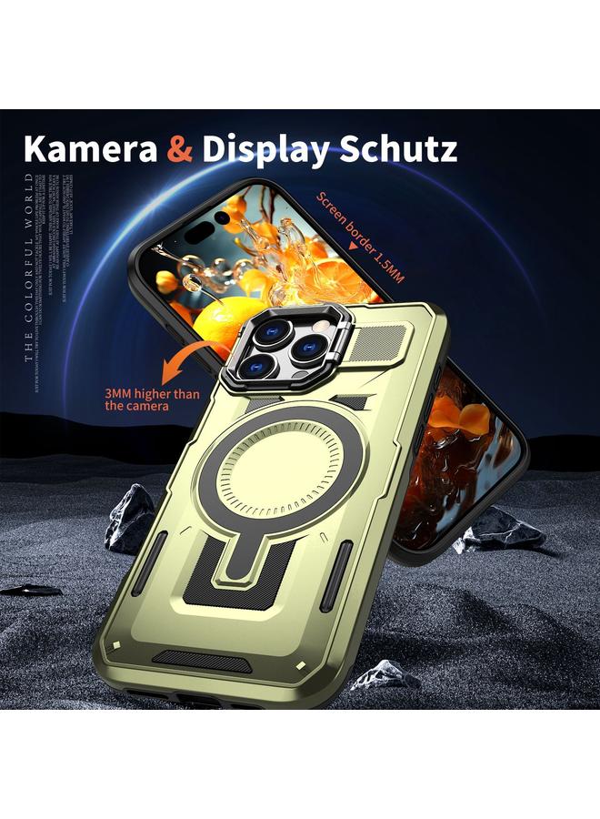 Zaboon Case For iPhone 11 Shield Hollow Frame Holder MagSafe Phone Case - Image 2