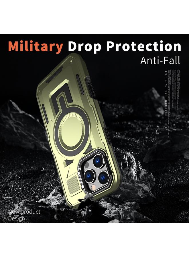 Zaboon Case For iPhone 11 Shield Hollow Frame Holder MagSafe Phone Case - Image 5