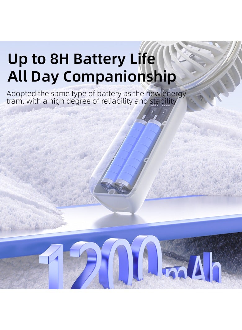 VYVYLABS مروحة يفي لابز ببيت المحمولة الصغيرة 1200 مللي أمبير - أخضر - Image 4