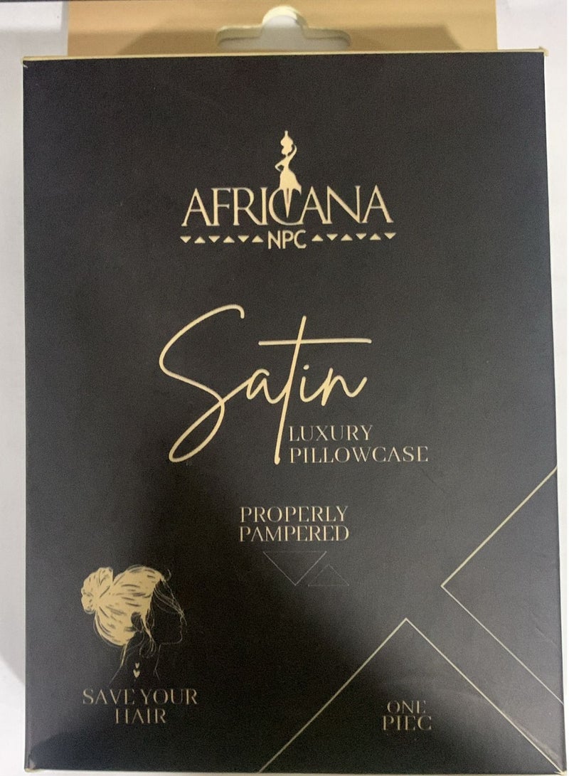 أفريكانا إن بي سي غطاء وسادة أفريكانا فاخر من الساتان باللون الوردي - Image 2