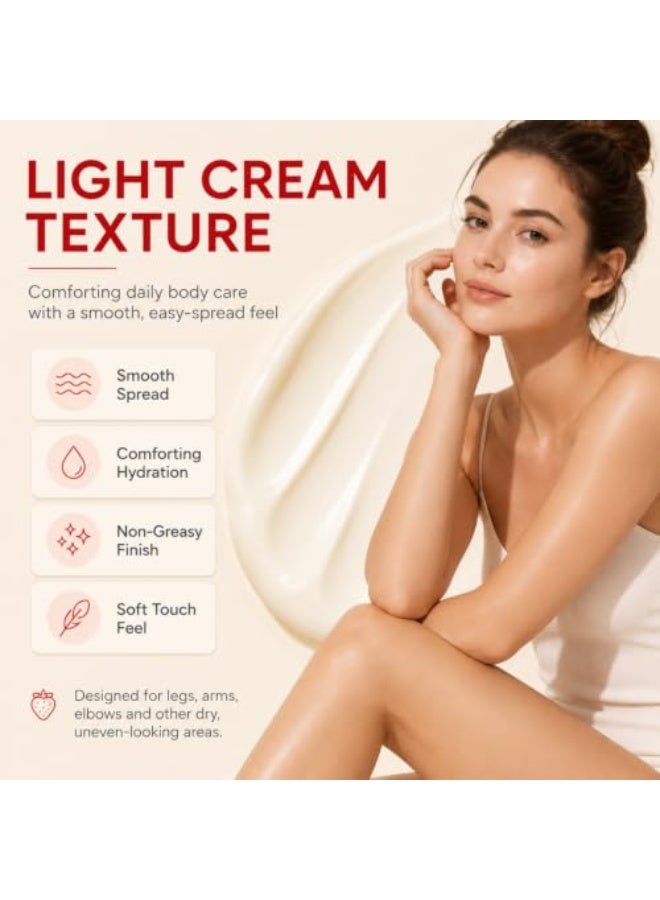 Strawberry Skin Body Cream, Strawberry Skin Care, Ultra Strength Straw/Berry Resurfacing Cream for Rough & Bumpy Skin, Exfoliating Moisturizing Renewal Cre/Am for Smooth Skin, 118g (Type C) - Image 3