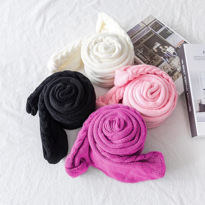 Pcavin Women's Thigh High Socks Over the Knee Cable Knit Boot Socks, Long Warm Fashion Leg Warmers Winter - Image 1