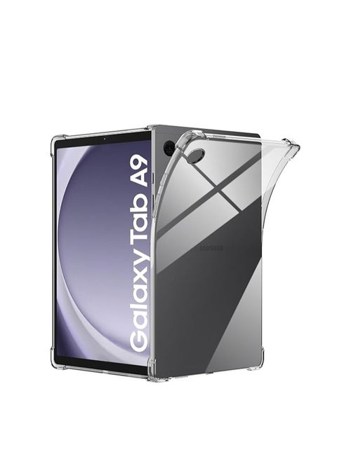 Slim Soft Flexible Shock Absorbing Back Cover Case, TPU Protective Case for Samsung Galaxy Tab X110 8.7 inch 2023 (SM-X115/SM-X117/SM-A9), Clear, Silicone