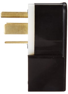 Leviton Leviton 9462-P 60 Amp, 125/250 Volt, Straight Blade, Plug, Industrial Grade, Grounding, Angle, Black  - Image 4