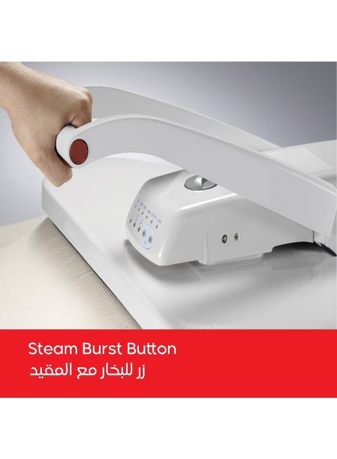 Electro General Steam Press Iron 32 Inch – 1600W Powerful Fabric Steam Press with 5 Adjustable Fabric Settings, Non-Stick Surface, 1L Water Tank, LED Heat Indicator, Safe & Easy Professional Iron – NI-SP32L - Image 2