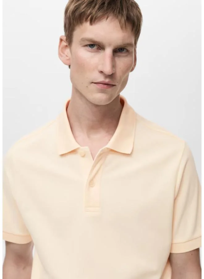 Mango Man Regular-Fit Cotton Pique Polo