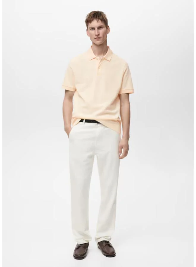 Mango Man Regular-Fit Cotton Pique Polo