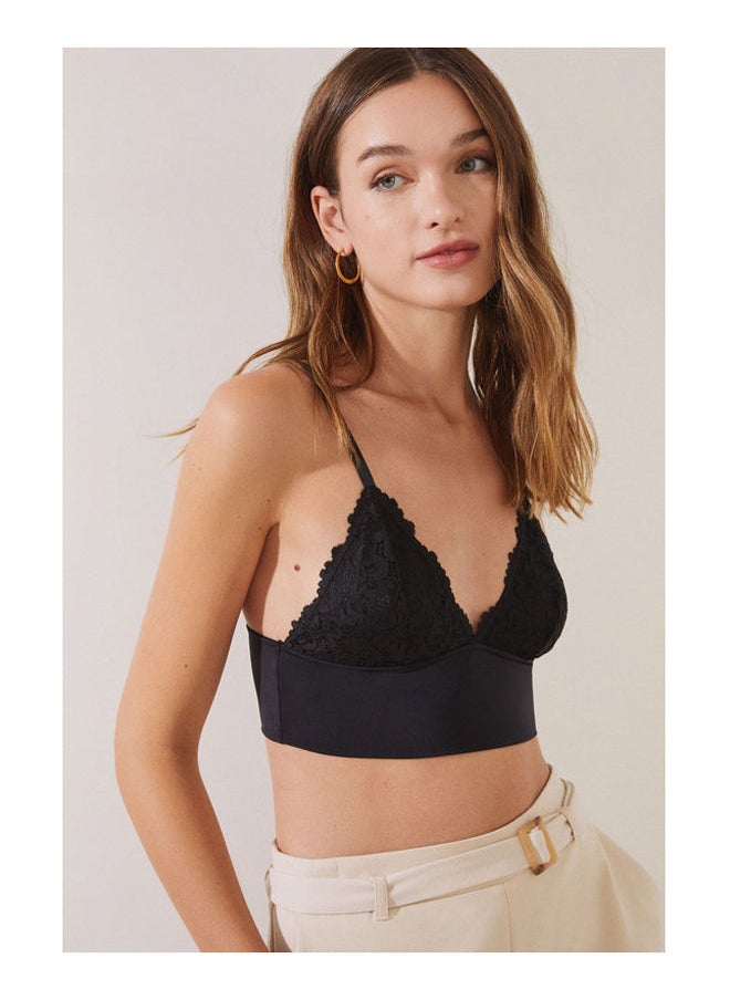 women'secret - Lace triangle bralette bra - Image 1
