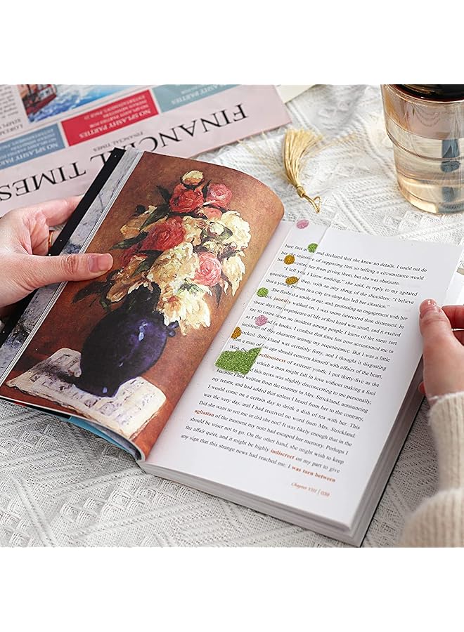 إيروريكس مجموعة علامات مرجعية أكريليك فارغة مكونة من 30 قطعة من مجموعة علامات مرجعية شفافة من البلاستيك لمشروعات DIY وبطاقة هدايا، 3 أشكال من العلامات المرجعية و6 ألوان من الشرابات - Image 3