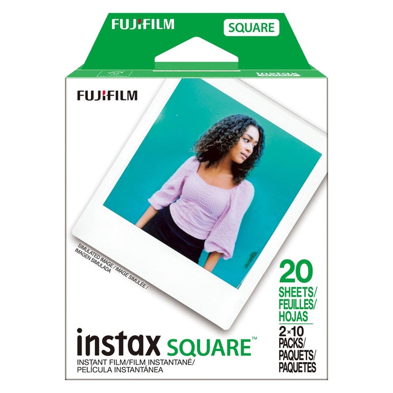 Fujifilm 2 Pack instax Square Instant Color Film, Twin Pack - Image 2