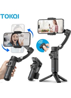 TOKQI TOKQI M02 3-Axis Handheld Gimbal Phone Selfie Tripod Anti Shake Stabilizer Detachable Remote Custom For IOS Android Smartphone  - Image 2