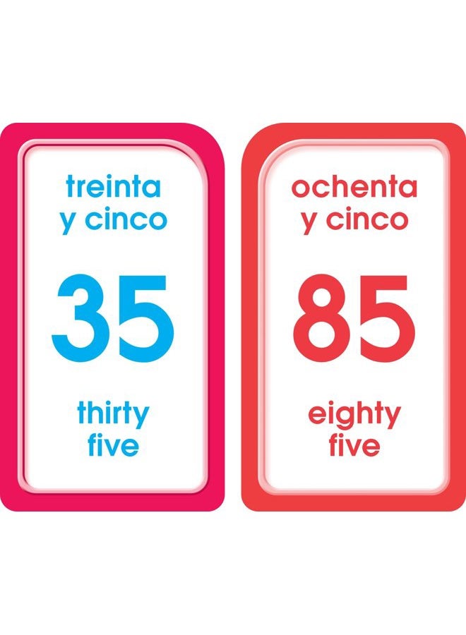School Zone Bilingual Numbers 1-100 Flash Cards - Ages 4+, Preschool to Kindergarten, ESL, Language Immersion, Addition, Subtraction, and More (Spanish and English Edition) (Spanish Edition) - Image 4