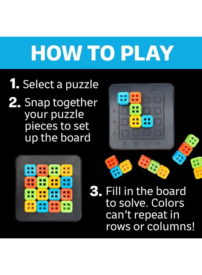 Educational Insights Kanoodle® SudoQube™ - 3D Brain Teaser Puzzle, Pocket Sudoku Game, Color Puzzles & Handheld Board Games for Travel, Gifts for Sudoku Lovers Including Kids, Teens & Adults Ages 7+ - Image 3