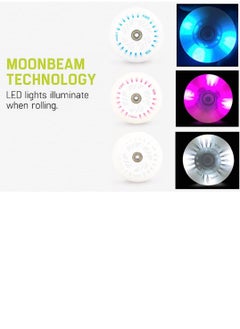 SPORT Inline Skates Wheels with LED Lights 3pcs different Colors 110mm,90A with Bearing  - Image 4