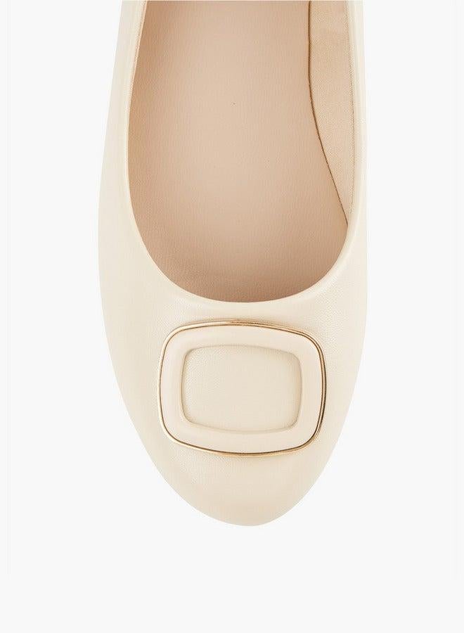 Flora Bella By Shoexpress Solid Slip-On Ballerina Shoes - Image 5