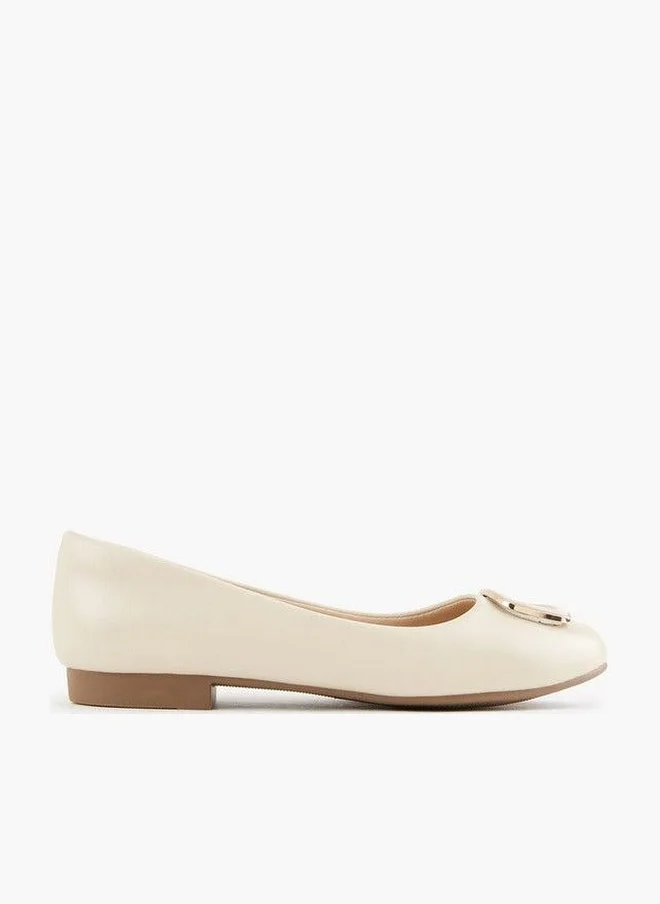 Solid Slip-On Ballerina Shoes