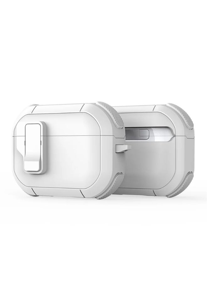 دوكس دوتشيز **حافظة دُكس دُوسِس من سلسلة PECP لسماعات AirPods Pro 2 – باللون الأبيض**