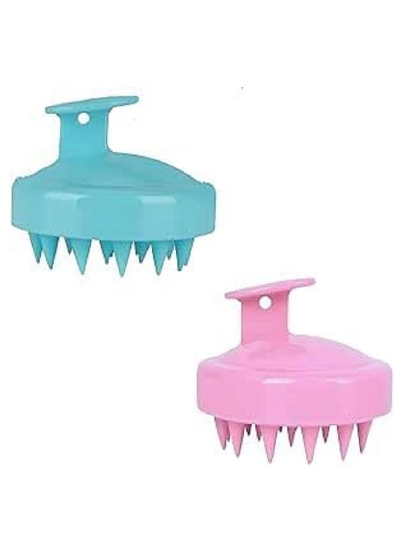 Scalp Massager Brush - Shampoo Brush with Soft Silicone Bristles to Promote Hair Growth and Reduce Dandruff - Flexible Silicone Comb Gently Cleanse Scalp and Stimulate Circulation (Random Color) - Image 3