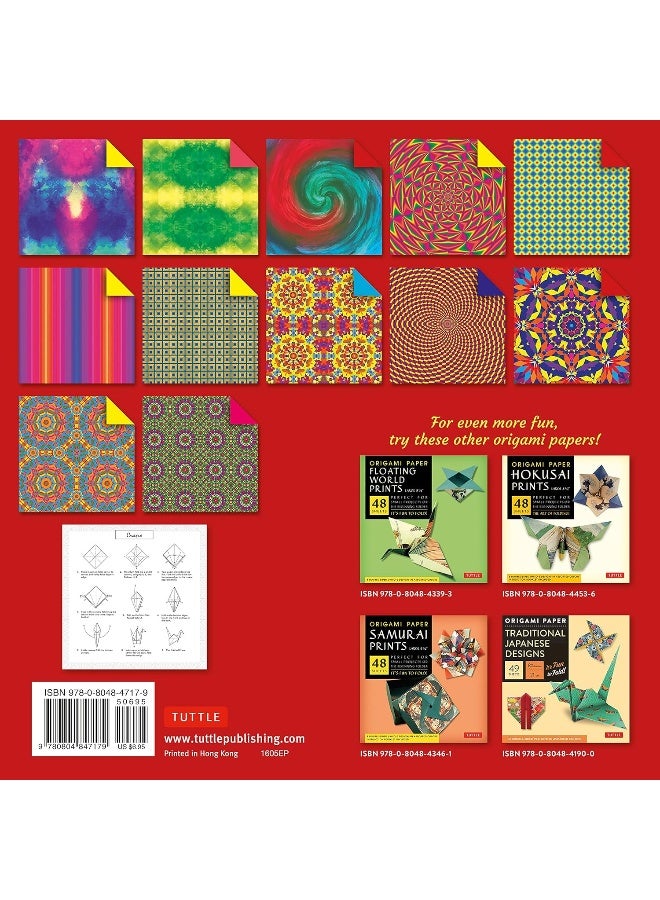 Origami Paper - Abstract Patterns - 8 1/4" - 48 Sh: Tuttle Origami Paper: Large Origami Sheets Printed  - Image 2