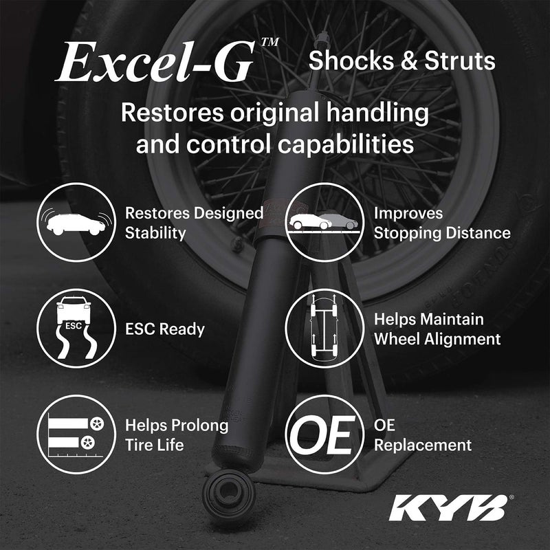 KYB 340066 Excel-G Gas Strut, Black - Image 5