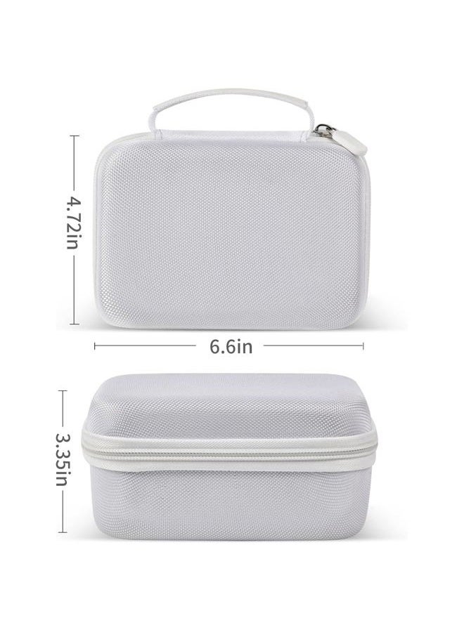 Boobowl Case Compatible with Phomemo M110 Label Maker - Portable Mini Bluetooth Thermal Label Maker Carrying Storage Bag for Printer Labels, USB Cable and Accessories (Box Only) - White - Image 5