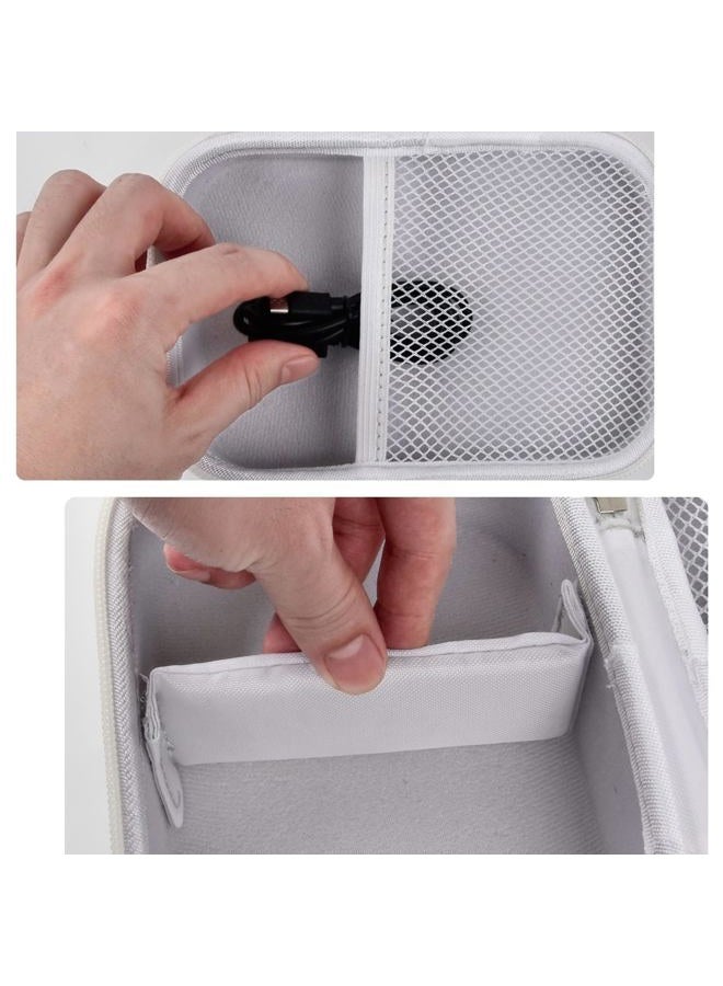 Boobowl Case Compatible with Phomemo M110 Label Maker - Portable Mini Bluetooth Thermal Label Maker Carrying Storage Bag for Printer Labels, USB Cable and Accessories (Box Only) - White - Image 3
