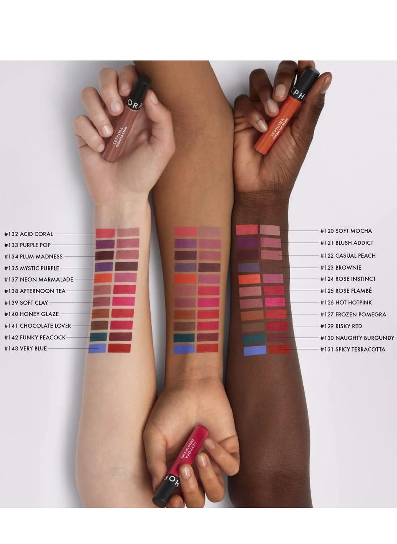SEPHORA SEPHORA COLLECTION Cream Lip Stain 10HR Liquid Lipstick - 13 Marvelous Mauve, 5ml  - Image 3